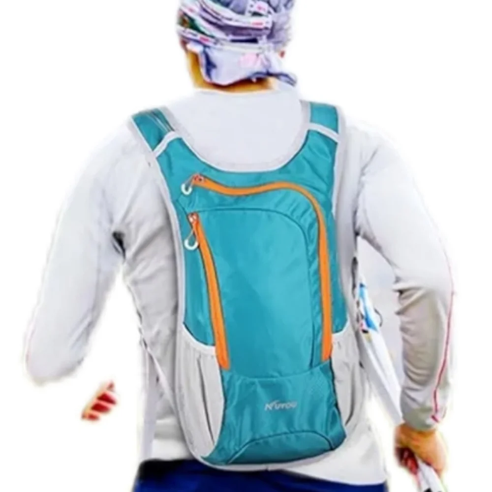 New Hydration Backpack Aqua and Gray In Color